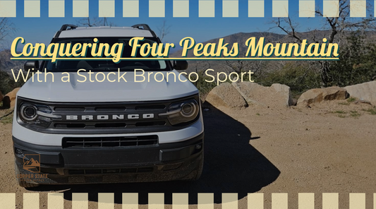 2021 Ford Bronco Sport Big Bend driving Brown’s Peak trailhead road Arizona