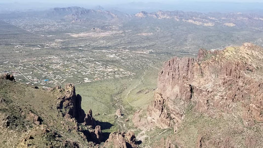 View from the Flat Iron at the top of the Siphon Draw Trail